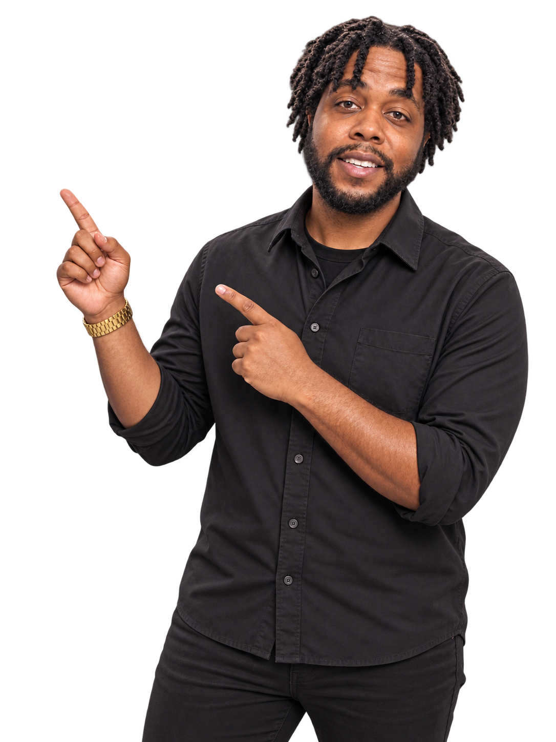 Shayne Brown pointing toward Data Architect service callouts